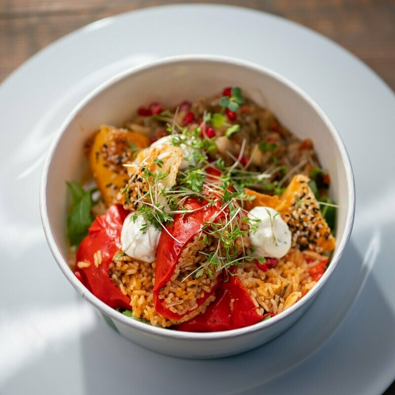 Bowl-Menü "Paprika & Börek" (vegetarisch)