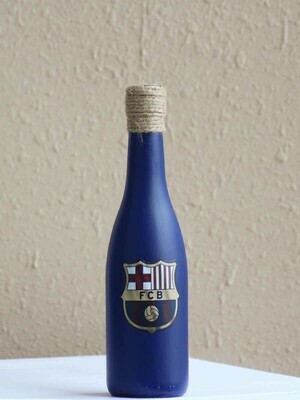 Handpainted FC Barcelona Bottle