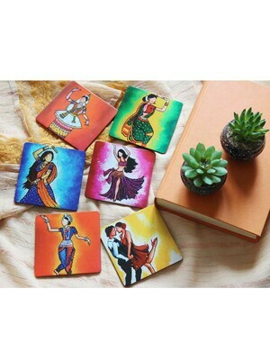 Handcrafted Dance Theme Coasters