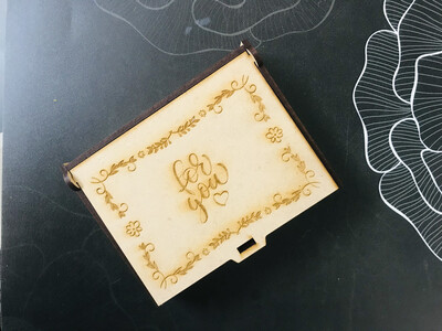 Multipurpose Small Wooden Engraved Box