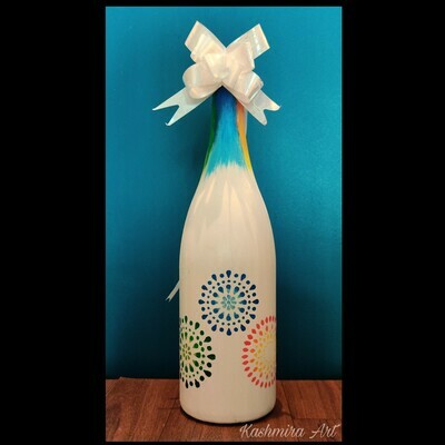 Colorful Mandala Decorative Bottle