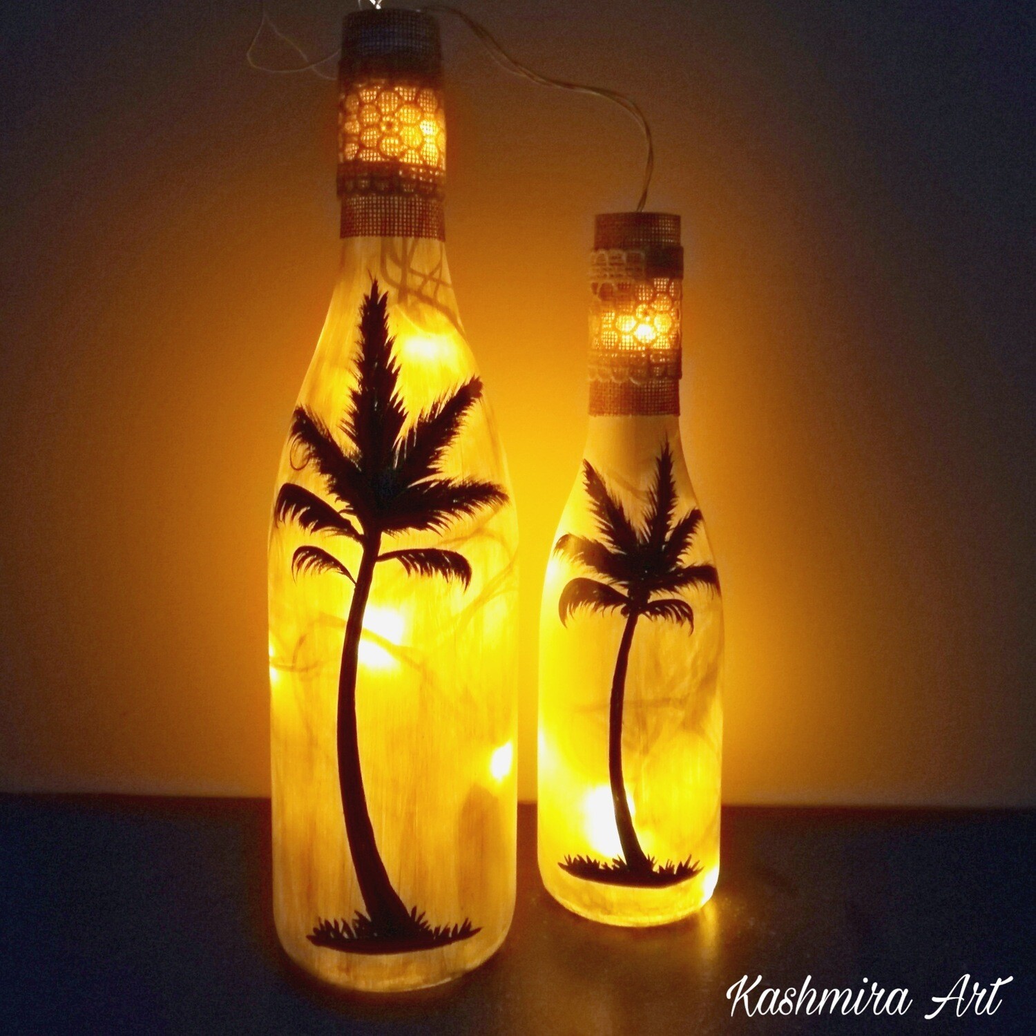 Palm Tree Bottle Set