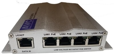 AV100P4
Low Power 4 ports PoE IP Camera Switch 802.3af/at