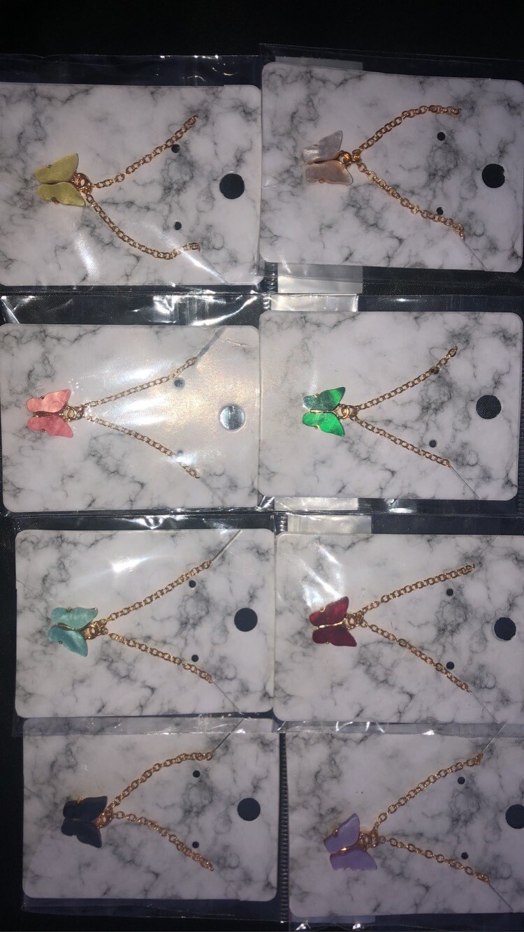 Gold Butterfly necklaces