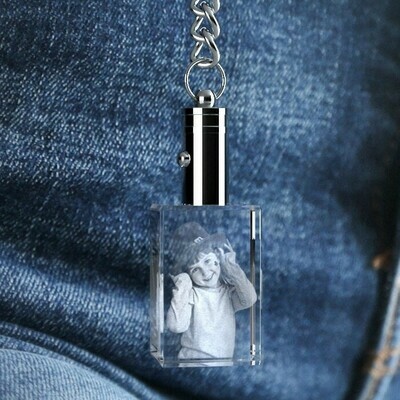 3D Crystal Rectangle Key Chains 3D Crystal Rectangle Key Chains