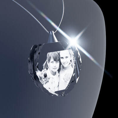 2D Crystal Heart Necklace 2D Crystal Heart Necklace