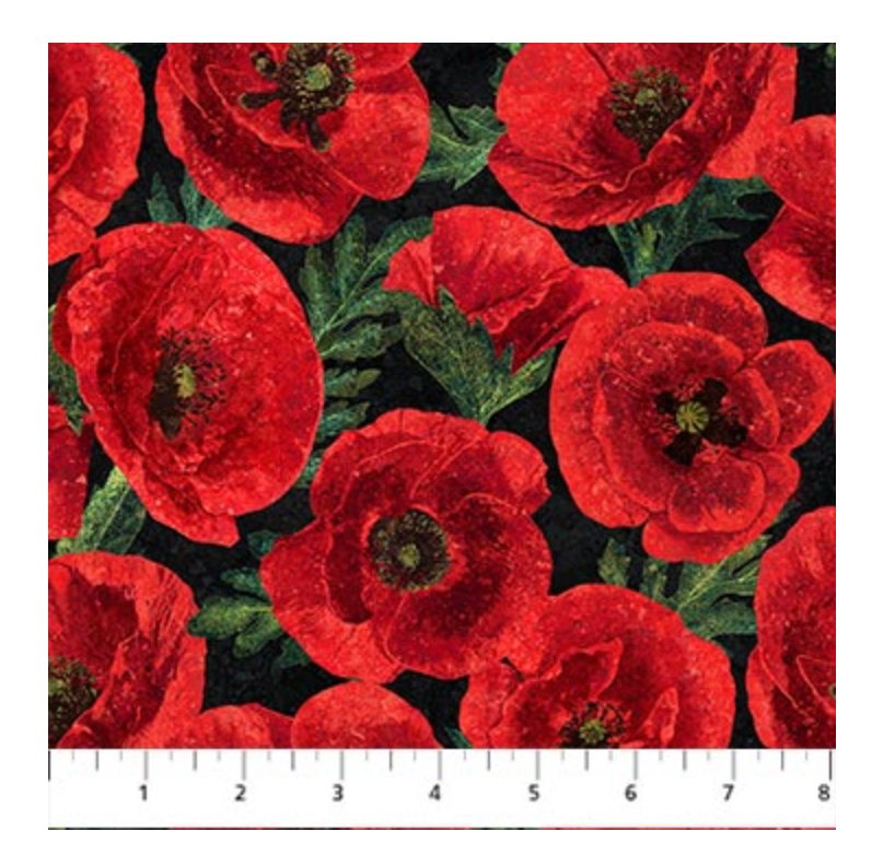 Northcott Oh Canada 11 - Large Pack Poppy
