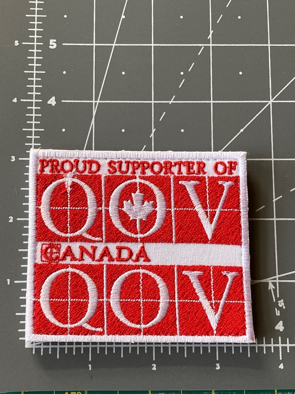 Embroidery QoVC patch
