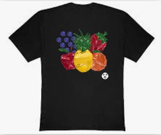 &quot;The Fruits&quot; Tee Black