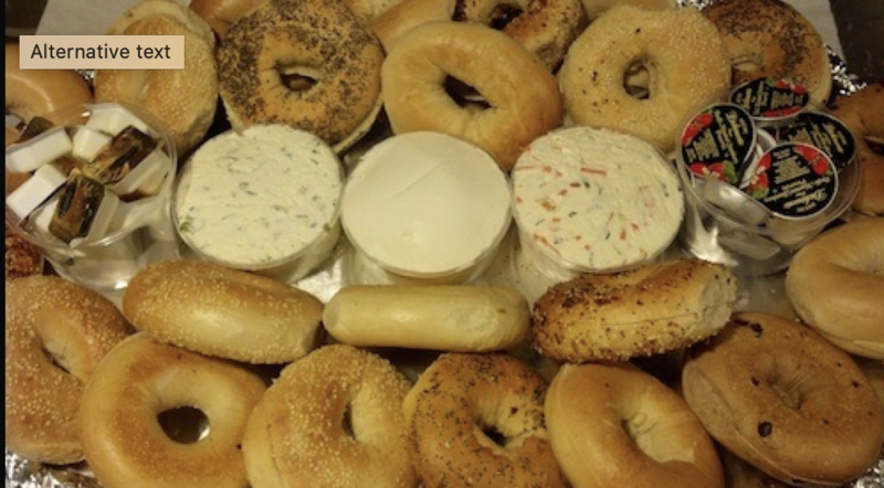 Bagel &amp; Cream Cheese Platter (MUST ORDER AT LEAST 10 - Price is per person - with a minimum quantity of 10)