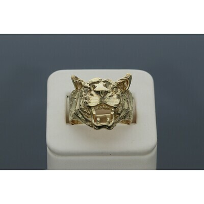 10 karat Gold Diamond Cut Tiger Ring 10 karat Gold Diamond Cut Tiger Ring