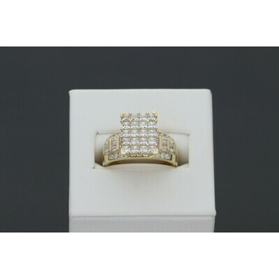 10 Karat Gold & Zirconium No. 1 Cinderella Ring 10 Karat Gold & Zirconium No. 1 Cinderella Ring