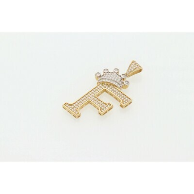 10 Karat Gold & Zirconium Letter Crown 10 Karat Gold & Zirconium Letter Crown
