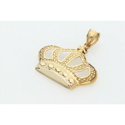 10 Karat Gold Nugget Crown Charm 10 Karat Gold Nugget Crown Charm