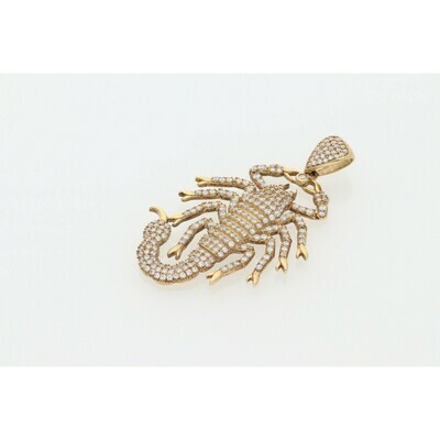 10 karat Gold & Zirconium Scorpion Charm 10 karat Gold & Zirconium Scorpion Charm