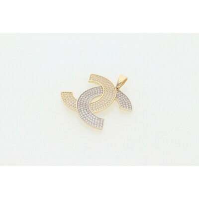 14 Karat Gold & Zc Two Tone Fancy 14 Karat Gold & Zc Two Tone Fancy