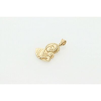10 Karat Gold Virgin Mary and Jesus Medal 10 Karat Gold Virgin Mary and Jesus Medal