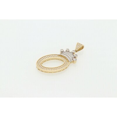 10 karat Gold & Zirconium Crown Letter 10 karat Gold & Zirconium Crown Letter