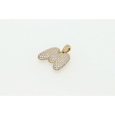 10 Karat Gold & Zirconium Bubble Letter 10 Karat Gold & Zirconium Bubble Letter
