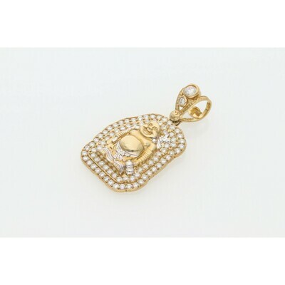 10 karat Gold & Zirconium Buddha Charm 10 karat Gold & Zirconium Buddha Charm