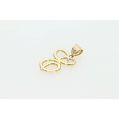 10 Karat Gold Cursive Letter 10 Karat Gold Cursive Letter