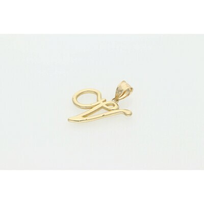 10 Karat Gold Cursive Letter 10 Karat Gold Cursive Letter