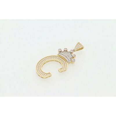 10 Karat Gold & Zirconium Letter 10 Karat Gold & Zirconium Letter