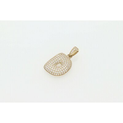 10 Karat Gold & Zirconium Bubble Letter 10 Karat Gold & Zirconium Bubble Letter