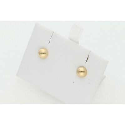 14 Karat Gold S Semi Ball Earrings W: 0.5 ~ 14 Karat Gold S Semi Ball Earrings W: 0.5 ~