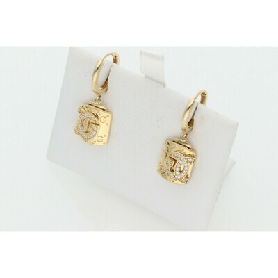 14 Karat Gold & Zirconium Fancy 14 Karat Gold & Zirconium Fancy