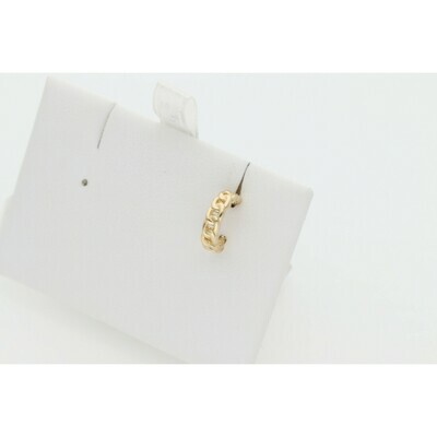14 Karat Gold Miami Cuban Link Ear Cuff Earring 14 Karat Gold Miami Cuban Link Ear Cuff Earring