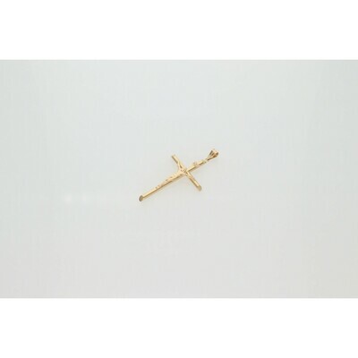 14 karat Gold Jesus Cross Charm W: 3.3 ~ 14 karat Gold Jesus Cross Charm W: 3.3 ~