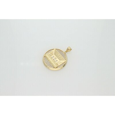 10 karat Gold & Zirconium Last Supper Medal 10 karat Gold & Zirconium Last Supper Medal