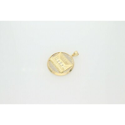 10 Karat Gold & Cz Last Supper Medal Charm W: 20.5 ~ 10 Karat Gold & Cz Last Supper Medal Charm W: 20.5 ~