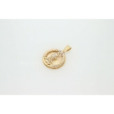 10 karat Gold Two Tone St. Lazarus Charm 10 karat Gold Two Tone St. Lazarus Charm