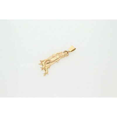 10 Karat Gold & Zirconium St. Lazarus Charm 10 Karat Gold & Zirconium St. Lazarus Charm