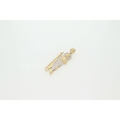 10 Karat Gold & Zirconium Judas Taddeo Pendant 10 Karat Gold & Zirconium Judas Taddeo Pendant