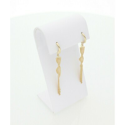 14 Karat Gold Fabcy Moon Earrings W: 3.2 ~ 14 Karat Gold Fabcy Moon Earrings W: 3.2 ~