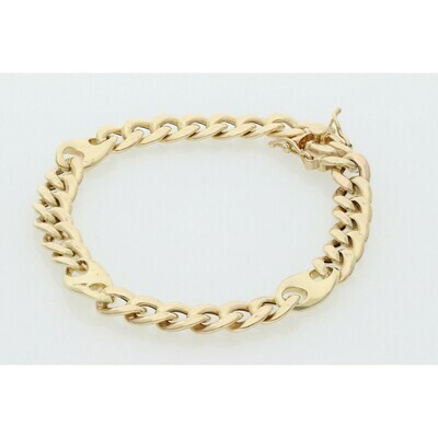 10 karat Gold Miami Cuban Link Puff Style Bracelet 10 karat Gold Miami Cuban Link Puff Style Bracelet