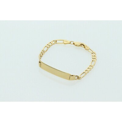 10 Karat Gold Baby ID Figaro Bracelet 10 Karat Gold Baby ID Figaro Bracelet