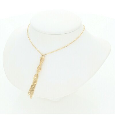 14 Karat Gold Fancy Moon Pendant Rolo Necklace 14 Karat Gold Fancy Moon Pendant Rolo Necklace