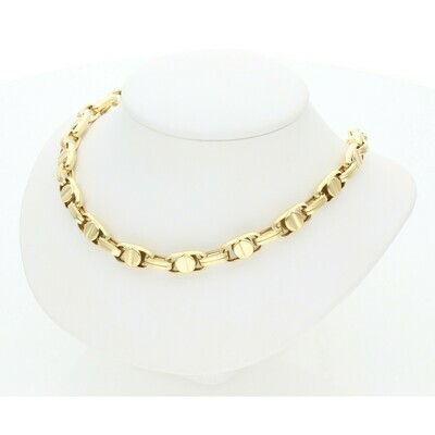 10 Karat Gold Screw Fancy Chain 7.1 mm x 22 in W: 21.8 ~ 10 Karat Gold Screw Fancy Chain 7.1 mm x 22 in W: 21.8 ~