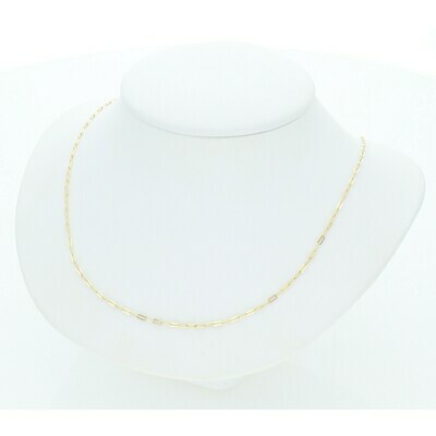 14 Karat Gold Paper Clip Chain