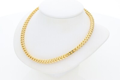 10 Karat Gold Franco Chain 4 Millimeters 10 Karat Gold Franco Chain 4 Millimeters
