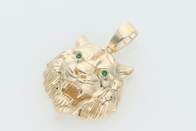 10 Karat Gold & Zirconium 3D Tiger Charm 10 Karat Gold & Zirconium 3D Tiger Charm