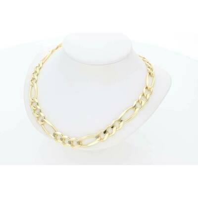 10 Karat Solid Gold Figaro Chain 8 Millimeters 10 Karat Solid Gold Figaro Chain 8 Millimeters