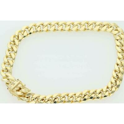 10 Karat Gold Miami Cuban Link Bracelet 10 Karat Gold Miami Cuban Link Bracelet
