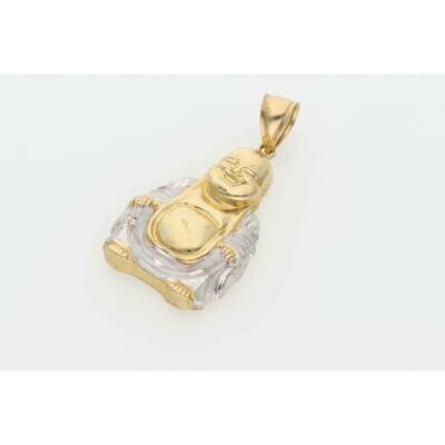 10 Karat Gold 2 Tone Buddha Pendant W: 5.1g $ 10 Karat Gold 2 Tone Buddha Pendant W: 5.1g $