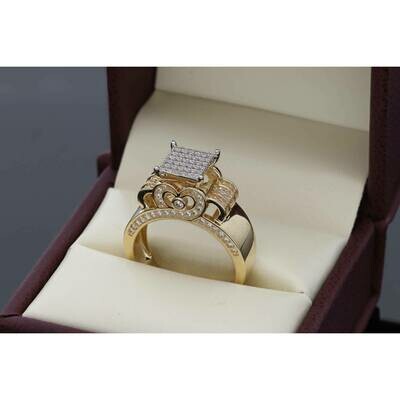 14 Karat Gold & Zirconium Princess Ring 14 Karat Gold & Zirconium Princess Ring