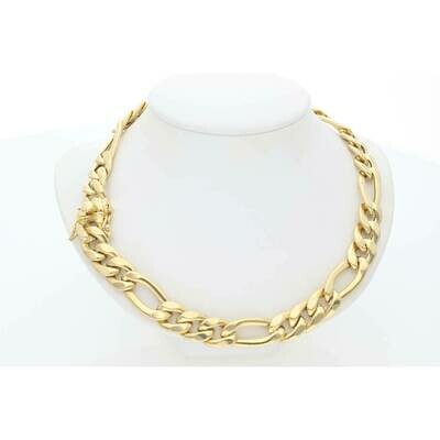 14 Karat Gold Figaro Chain 10.1mm x 24 14 Karat Gold Figaro Chain 10.1mm x 24